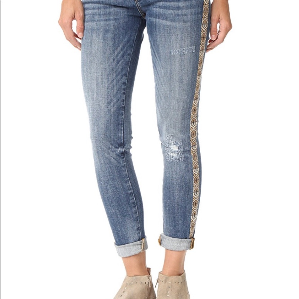 Driftwood Embroidered Jackie Jeans